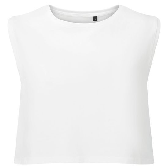 DAMEN CROP-TOP AUS BIO-BAUMWOLLE - FITNESS T-SHIRTS - SPORT KLEIDUNG