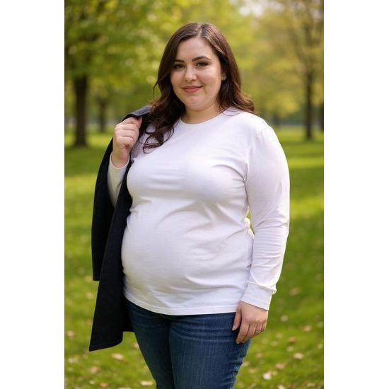 TRICOU OVERSIZE CU MÂNECĂ LUNGĂ UNISEX - TRICOURI CU MÂNECĂ LUNGĂ - ÎMBRĂCĂMINTE