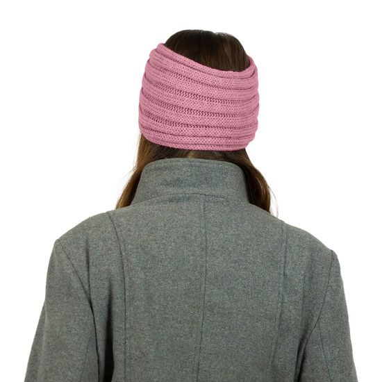 PŘEKŘÍŽENÁ DÁMSKÁ PLETENÁ ČELENKA - ČELENKY - KŠILTOVKY A ČEPICE