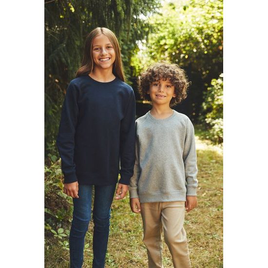 KINDER SWEATSHIRT OHNE KAPUZE AUS BIO-FAIRTRADE-BAUMWOLLE - KINDER SWEATSHIRTS - KINDER KLEIDUNG