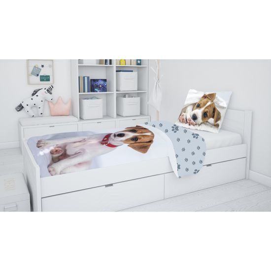 BETTWÄSCHE SET HUND - BEDRUCKTE BETTWÄSCHE - HAUSHALT