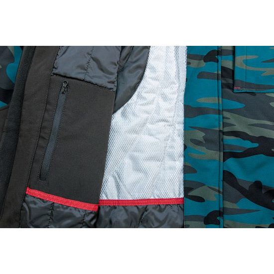 PÁNSKA ZIMNÁ SOFTSHELLOVÁ BUNDA CAMO VERTEX - SOFTSHELLOVÉ BUNDY - OBLEČENIE