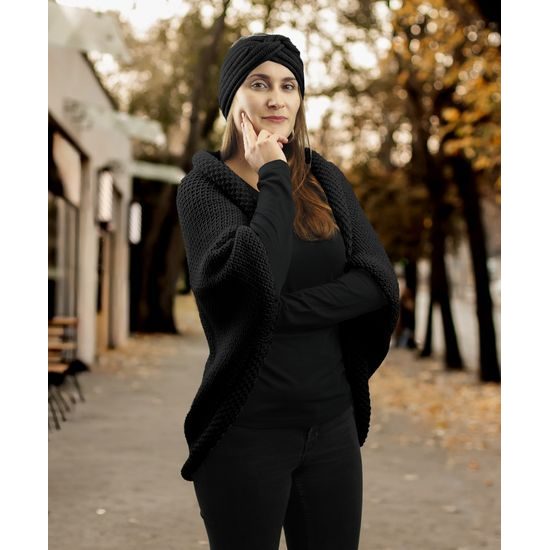 GESCHENKSET: STRICK-CARDIGAN UND STIRNBAND - PULLOVER OHNE VERSCHLUSS - KLEIDUNG