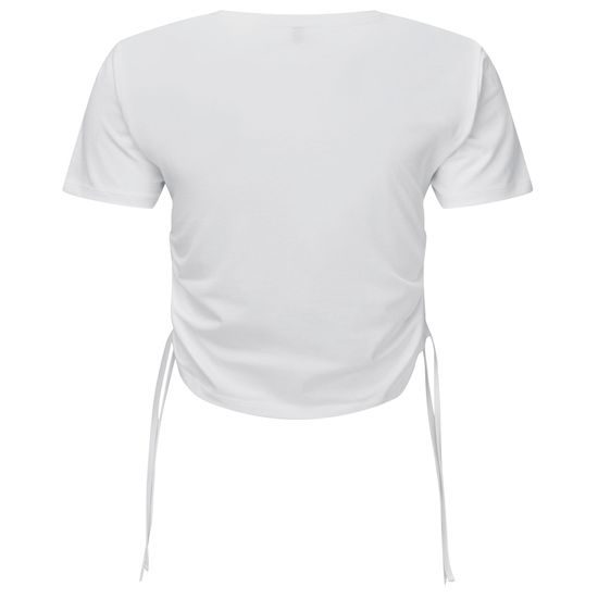 CROP TOP DE DAMĂ CU FRONSEURI LATERALE - TOPURI CROP TOP - ÎMBRĂCĂMINTE