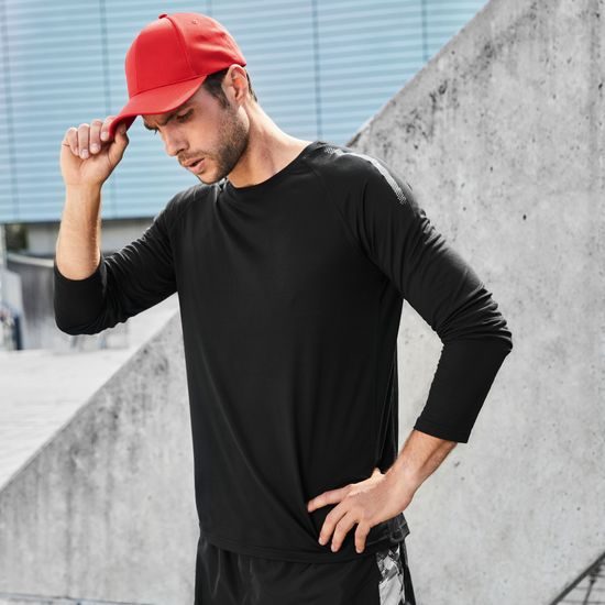HERREN SPORTSHIRT MIT LANGEN ÄRMELN JN522 - SPORT T-SHIRTS MIT LANGEN ÄRMELN - SPORT KLEIDUNG
