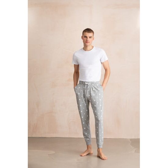 PANTALONI DE PIJAMA CU MODEL PENTRU BĂRBAȚI - PIJAMALE - ÎMBRĂCĂMINTE