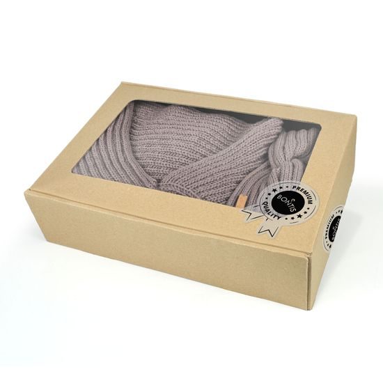 AJÁNDÉKCSOMAG: KÖTÖTT PONCSÓ ÉS FEJPÁNT - UJJATLAN SZVETTEREK - RUHÁZAT