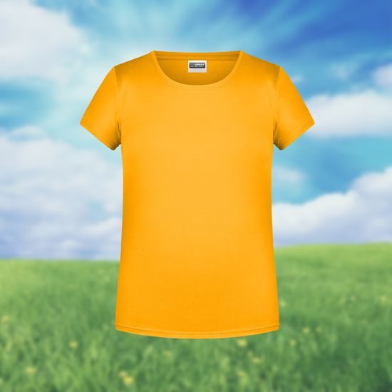 TRICOU CLASIC DE FATĂ DIN BUMBAC ORGANIC 8007G - TRICOURI DIN BUMBAC ORGANIC - ÎMBRĂCĂMINTE