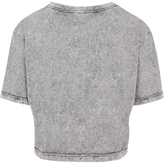 DÁMSKÉ CROP TOP TRIČKO ACID WASHED - CROP TOPY - OBLEČENÍ