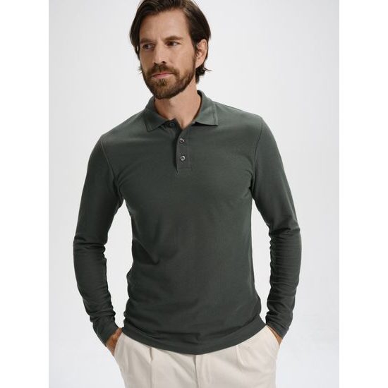 HERREN LANGARM POLO-SHIRT PIQUE POLO LS - LANGARM POLO-SHIRTS - KLEIDUNG