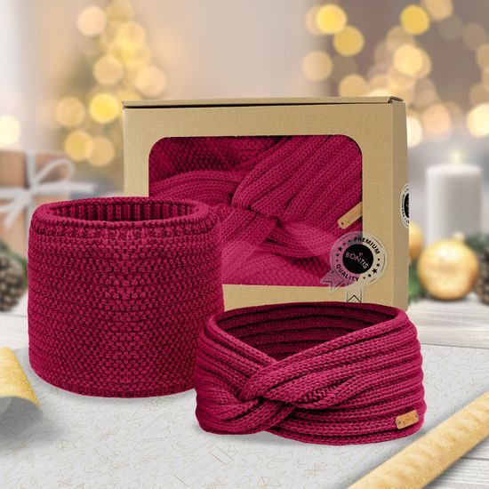 DÁRKOVÉ BALENÍ: PŘEKŘÍŽENÁ ČELENKA A NÁKRČNÍK - ČELENKY - KŠILTOVKY A ČEPICE