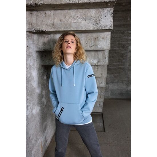 STYLOVÁ DÁMSKÁ MIKINA S KAPUCÍ 8045 - MIKINY PŘES HLAVU - OBLEČENÍ