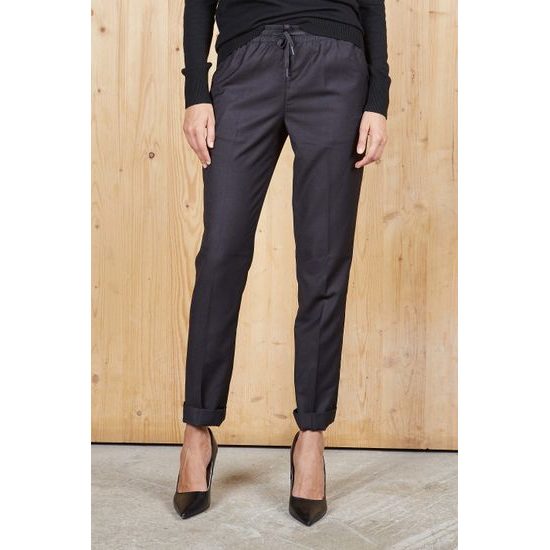 DÁMSKE SPOLOČENSKÉ NOHAVICE S ELASTICKÝM PÁSOM GERMAIN - NOHAVICE - OBLEČENIE