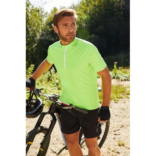 HERREN RADTRIKOT MIT KURZEM REISSVERSCHLUSS JN514 - T-SHIRTS FÜR RADFAHRER - SPORT KLEIDUNG