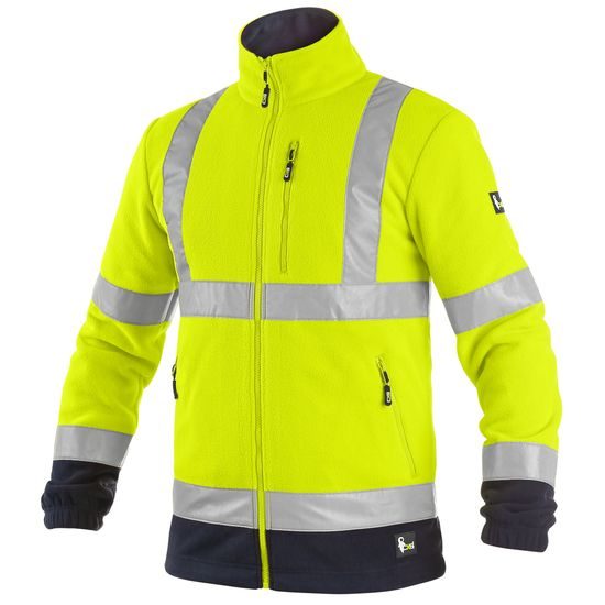 HANORAC FLEECE REFLECTORIZANT PENTRU BĂRBAȚI CXS PRESTON - HANORACE REFLECTORIZANTE - HAINE DE LUCRU