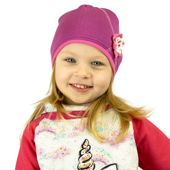 FES COPII CU FLOARE CROȘETATĂ - ȘEPCI ȘI CĂCIULI PENTRU COPII - ÎMBRĂCĂMINTE PENTRU COPII