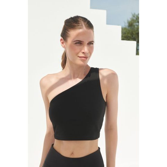 DÁMSKY CROP TOP NA JEDNO RAMENO - CROP TOPY - OBLEČENIE