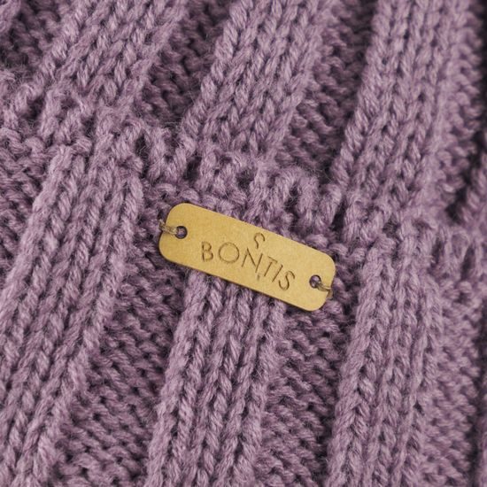 ŽEBROVANÁ DÁMSKÁ ČEPICE S KOŽEŠINOVOU BAMBULÍ - ČEPICE S BAMBULÍ - KŠILTOVKY A ČEPICE