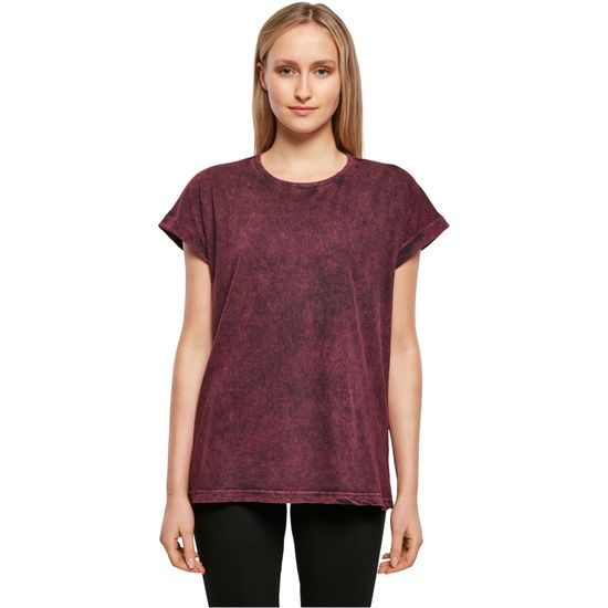 LEŽÉRNÍ DÁMSKÉ TRIČKO ACID WASHED - TRIČKA S KRÁTKÝM RUKÁVEM - OBLEČENÍ