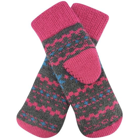 SET AUS WINTERLICHEN STRICKSOCKEN UND FÄUSTLINGEN - ALLTAGS-SOCKEN - SCHUHE