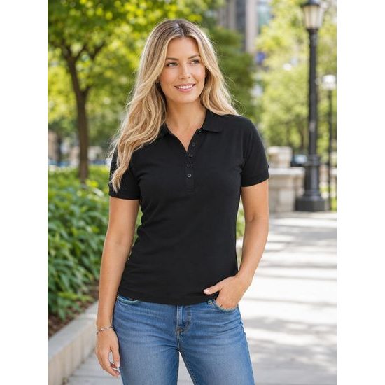 TRICOU DAMĂ PIQUE POLO - TRICOURI POLO - ÎMBRĂCĂMINTE