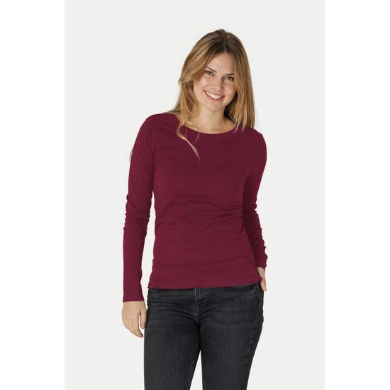 TRICOU CU MÂNECĂ LUNGĂ PENTRU FEMEI DIN BUMBAC ORGANIC FAIRTRADE - TRICOURI CU MÂNECĂ LUNGĂ - ÎMBRĂCĂMINTE