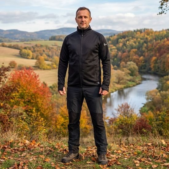 PÁNSKÁ MIKINA NA ZIP TORONTO - SPORTOVNÍ MIKINY NA ZIP - SPORTOVNÍ OBLEČENÍ