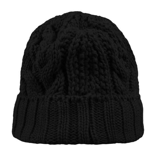 DAMEN WINTERMÜTZE MIT UMGESCHLAGENER KREMPE - STRICKMÜTZEN - CAPS UND MÜTZEN