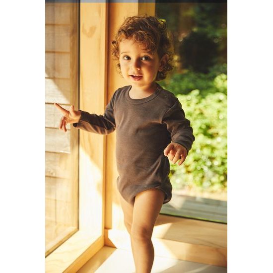 LANGÄRMELIGER BABY-BODY AUS BIO-FAIRTRADE-BAUMWOLLE - BABYKLEIDUNG UND BABYAUSSTATTUNG - KINDER KLEIDUNG