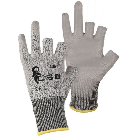 SCHNITTSCHUTZHANDSCHUHE 3-FINGER OFFEN CXS CITA 3F - SCHNITTSCHUTZ-HANDSCHUHE - ARBEITS KLEIDUNG