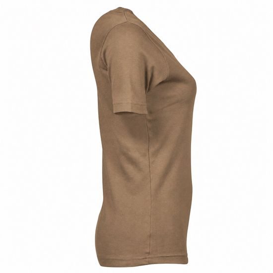 TRICOU DE DAMĂ CU MÂNECĂ SCURTĂ INTERLOCK - TRICOURI CU MÂNECĂ SCURTĂ - ÎMBRĂCĂMINTE