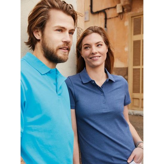 HERREN POLOSHIRT AUS BIO-BAUMWOLLE 8010 - KURZARM POLO-SHIRTS - KLEIDUNG
