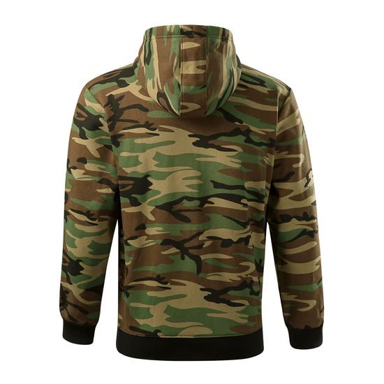 PÁNSKA MIKINA CAMO ZIPPER - MIKINY NA ZIPS - OBLEČENIE