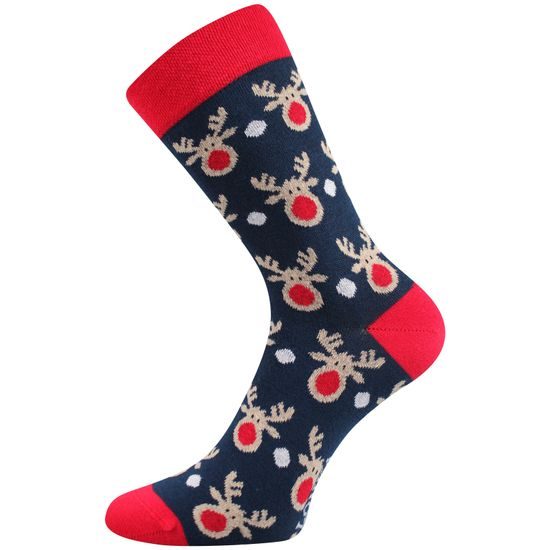 VIANOČNÉ BAVLNENÉ PONOŽKY - 3 PÁRY - KLASICKÉ PONOŽKY - OBUV