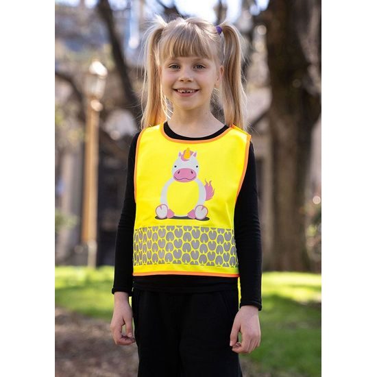 VESTĂ REFLECTORIZANTĂ PENTRU COPII CU MOTIVE ANIMALE - HAINE DE LUCRU PENTRU COPII - ÎMBRĂCĂMINTE PENTRU COPII