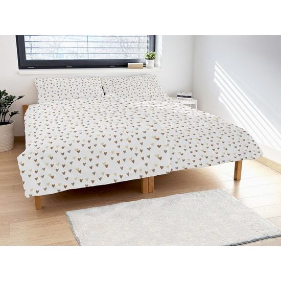 LENJERIE DE PAT DIN BUMBAC INIMIOARE - LENJERIE DE PAT DIN BUMBAC - GOSPODĂRIE