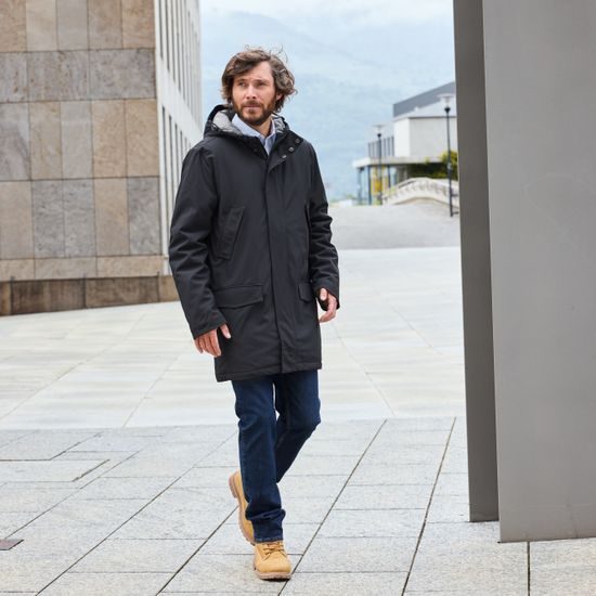 JACHETĂ PARKA ELEGANTĂ DE IARNĂ PENTRU BĂRBAȚI JN1176 - GECI TIP PARKA - ÎMBRĂCĂMINTE