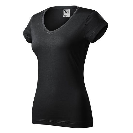 DÁMSKE TRIČKO FIT V-NECK - TRIČKÁ S KRÁTKYM RUKÁVOM - OBLEČENIE