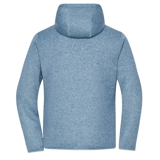 PLETENÁ FLÍSOVÁ BUNDA JN1874 - ŠPORTOVÉ MIKINY NA ZIPS - ŠPORTOVÉ OBLEČENIE