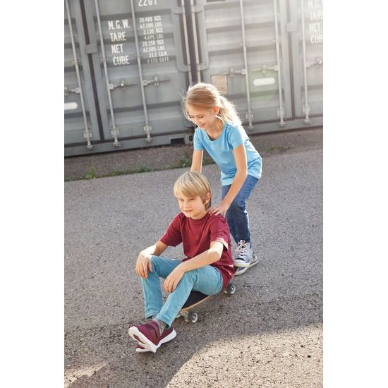 KLASSISCHES MÄDCHEN-T-SHIRT AUS BIO-BAUMWOLLE 8007G - T-SHIRTS AUS BIO-BAUMWOLLE - KLEIDUNG