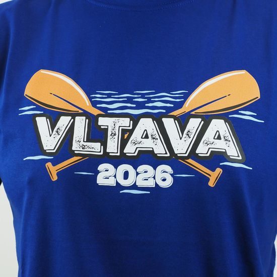 TRIČKO S POTISKEM "VLTAVA" - VODÁCI - OBLEČENÍ
