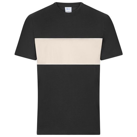 TRIČKO S KONTRASTNÍM PRUHEM 8049 - TRIČKA S KRÁTKÝM RUKÁVEM - OBLEČENÍ