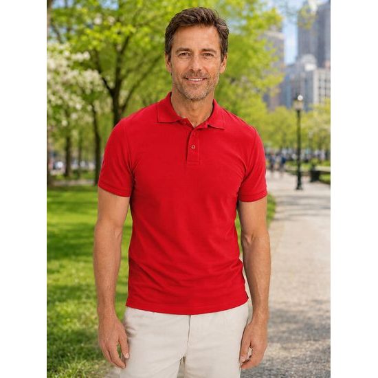 TRICOU POLO BĂRBAȚI PIQUE POLO - TRICOURI POLO - ÎMBRĂCĂMINTE