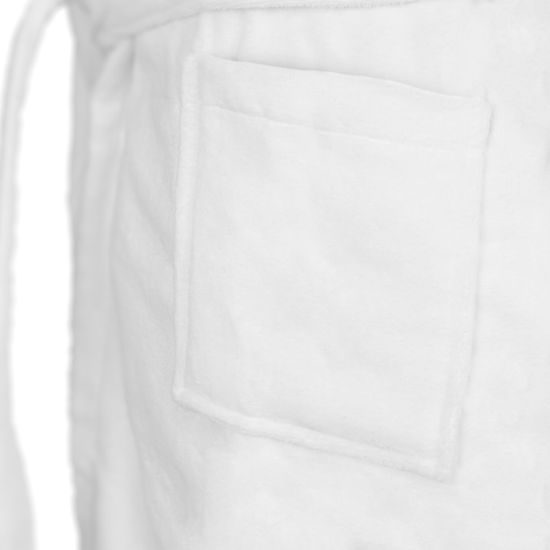 HALAT DE BAIE ALB DIN BUMBAC TIP VELUR - HALATE DE BAIE - ÎMBRĂCĂMINTE