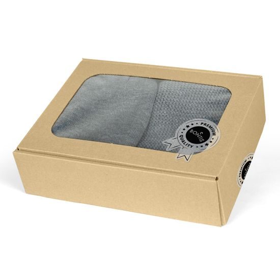 GIFT SET: MEN'S FITTED BEANIE AND NECK WARMER - KNITTED BEANIES - ACCESSORIES