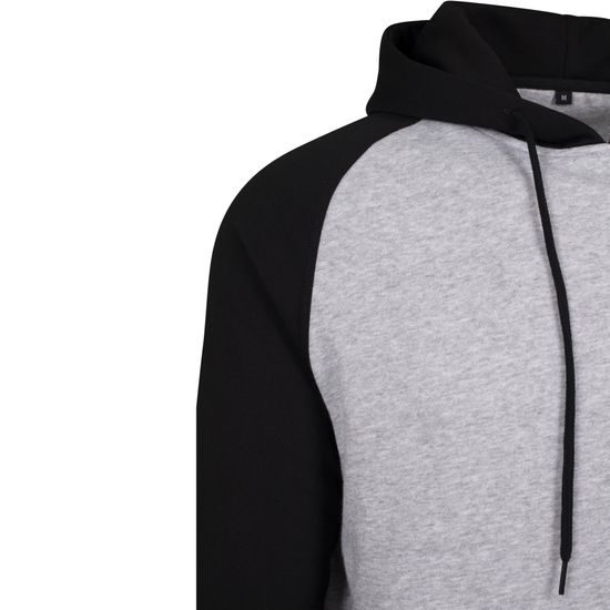 HERREN-ZWEIFARBEN-SWEATSHIRT MIT KAPUZE - SWEATSHIRTS OHNE REISSVERSCHLUSS - KLEIDUNG
