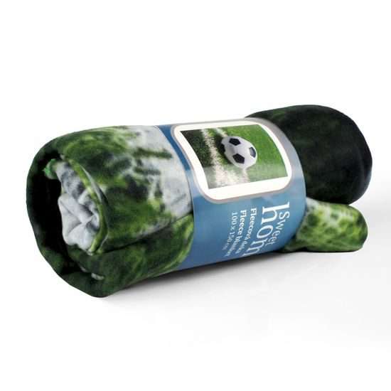 FLEECOVÁ DEKA S MOTÍVOM FUTBAL - DEKY - DOMÁCNOSŤ