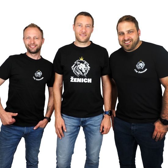 TRIČKO ŽENICH LEV SE ZLATOU KORUNOU - SVATBA - OBLEČENÍ