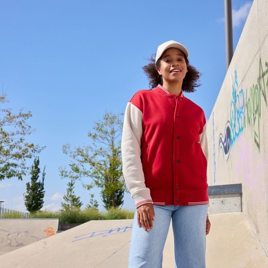 ZWEIFARBIGER COLLEGE-SWEATSHIRT - SWEATSHIRTS - KLEIDUNG