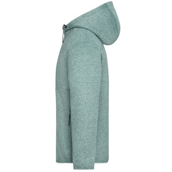 BUNDA Z PLETENÉHO FLEECU JN1874 - SPORTOVNÍ MIKINY NA ZIP - SPORTOVNÍ OBLEČENÍ